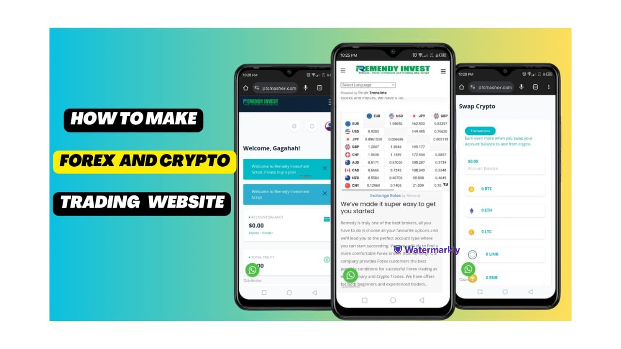 Trading Investment Website Script 2024