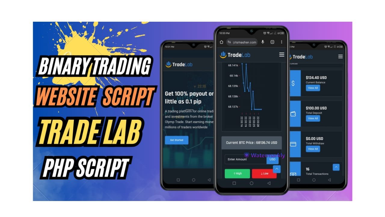 Tradelab Binary Trading Website Script 2025