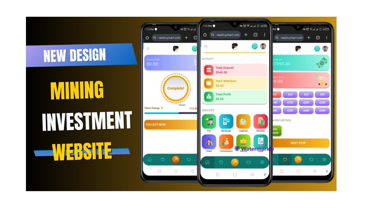 New Hyip Investment Cloud Mining Website React Based 2025 Script