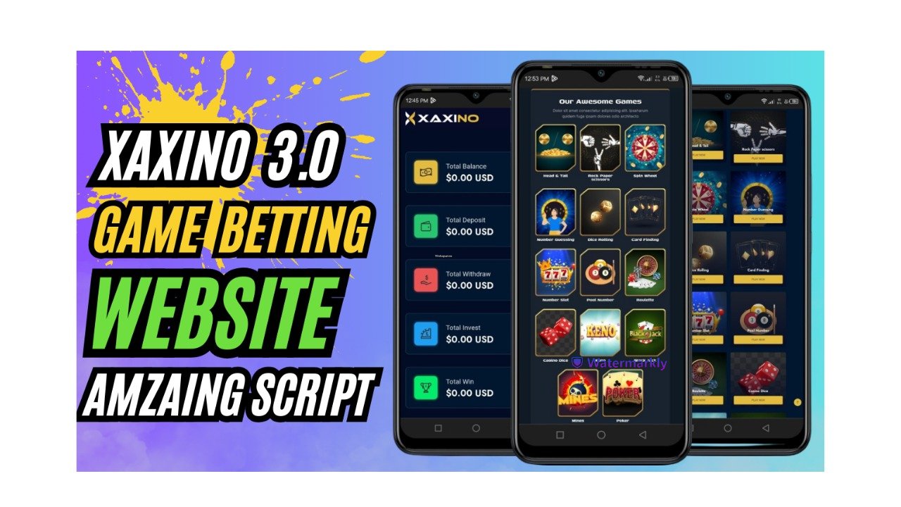 Xaxino Game Betting Website script 2025